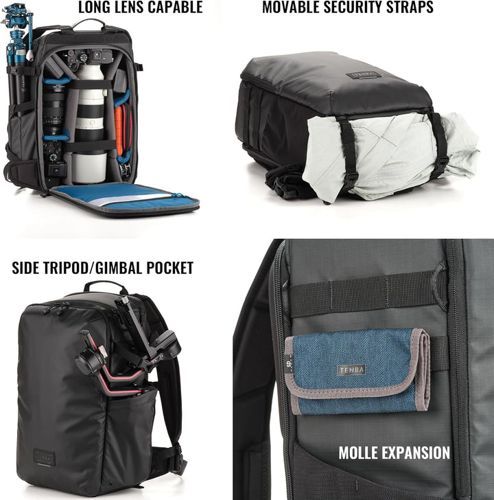 Tenba Solstice v2 Family v2 20L Rucksack Rucksack Schwarz, v2 20L Rucksack Rucksack Schwarz
