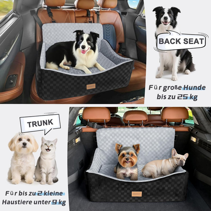 Hunde autositz für mittlerer/grosse Hunde, Hundesitz für Hunde unter 25kg oder 2 kleine, Autositz Hu