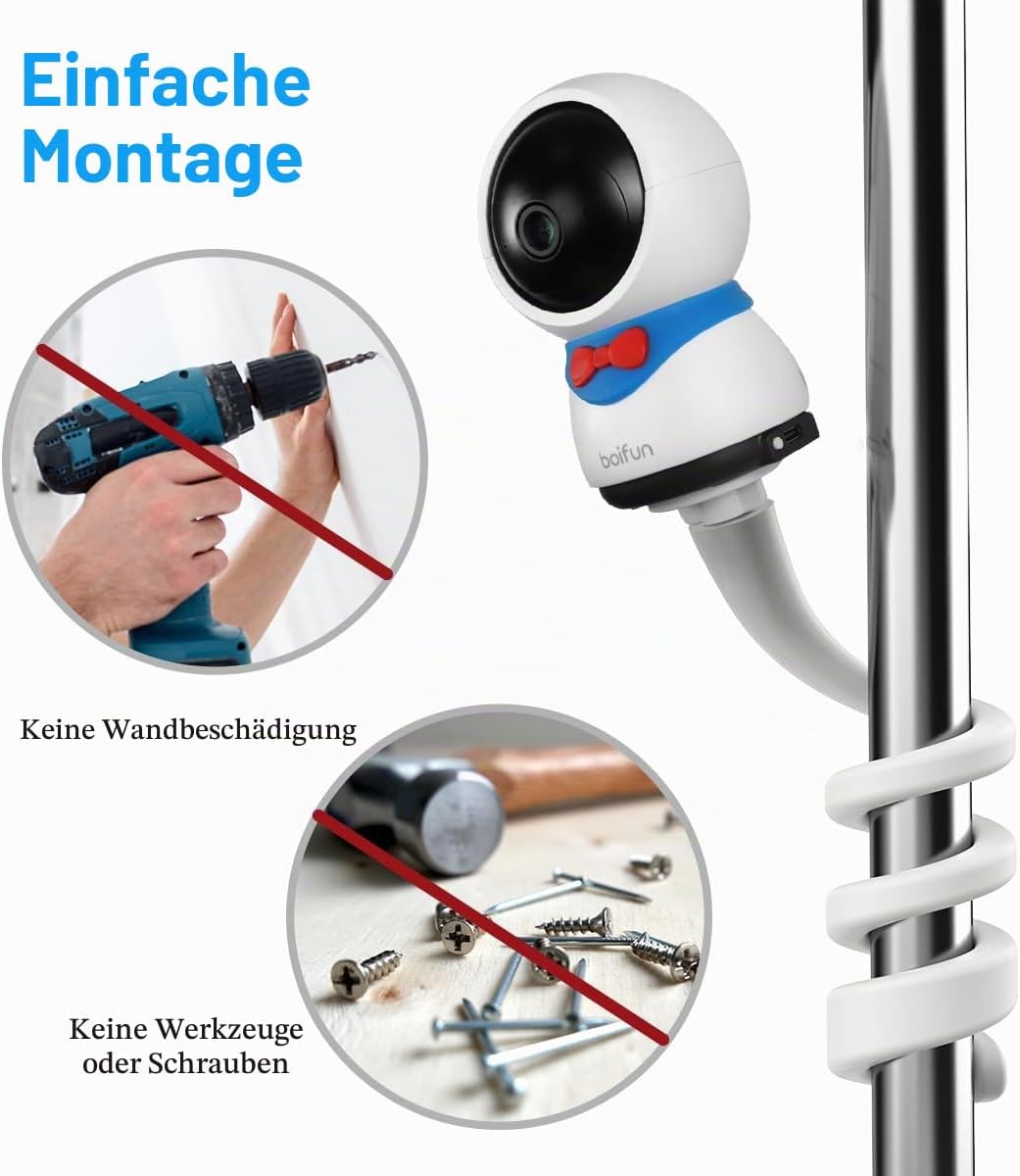 TIUIHU Babyphone Halterung für BOIFUN Babyphone 5S/6T/2S/VB805, Baby Kamera Halterung für BOIFUN Bab