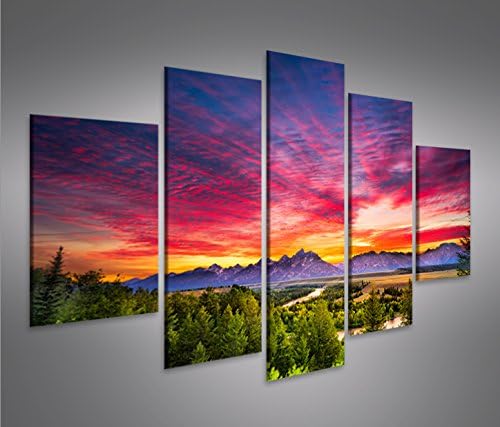 islandburner Bild Bilder auf Leinwand Berge Natur Landschaft Himmel Gewitter MF XXL Poster Leinwandb