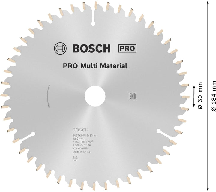 Bosch Accessories Bosch Professional 1x Kreissägeblatt Multi Material (für Multimaterial, Sägeblatt