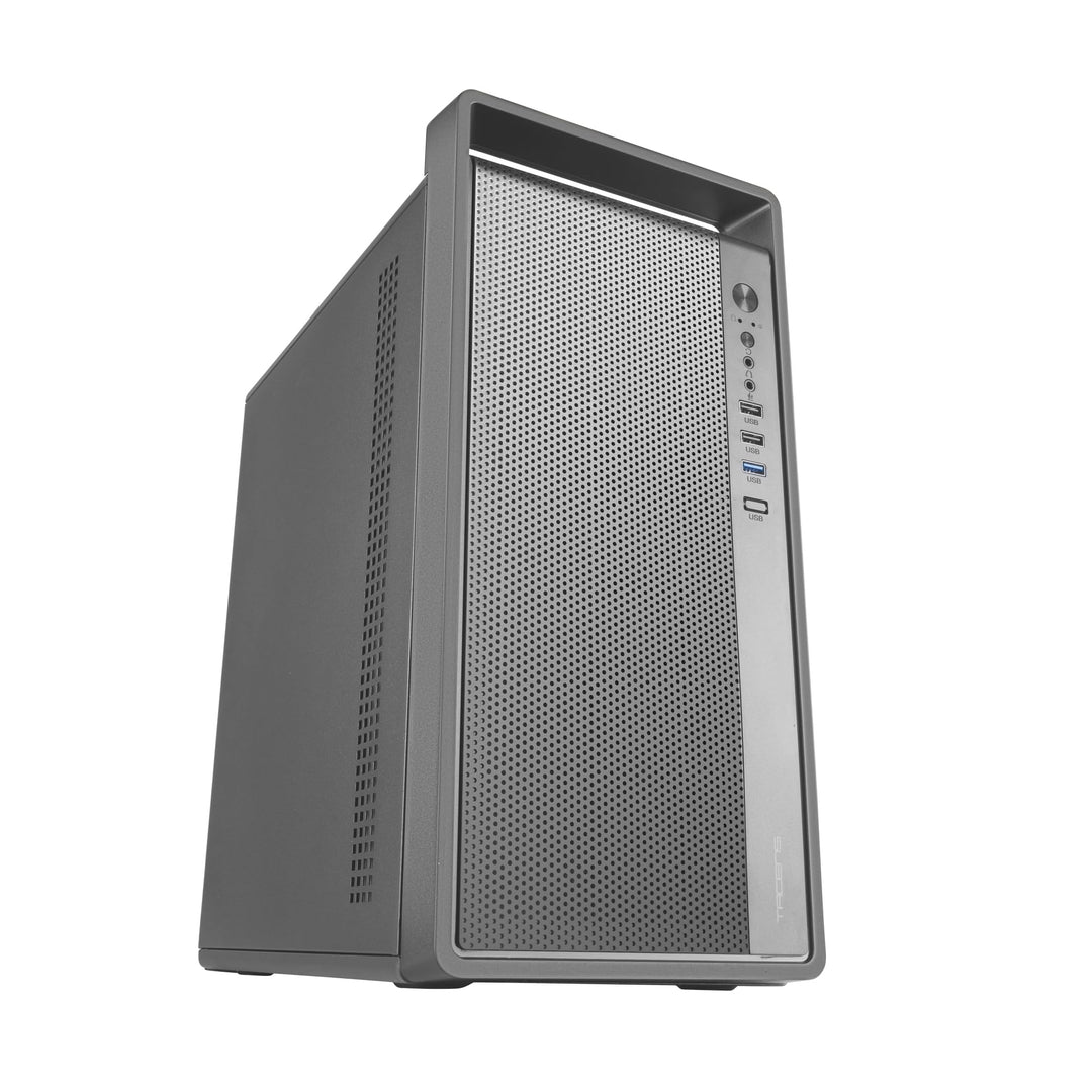 Tacens Fortis II, Mini-Tower PC MicroATX, Vollständige Mesh-Front für Hohen Luftdurchsatz, 1x Leiser