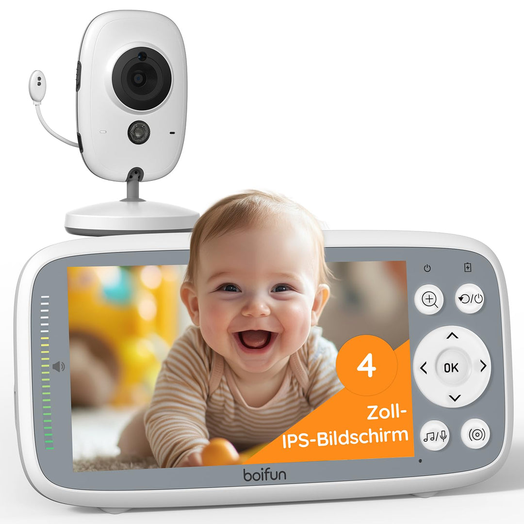 BOIFUN Babyphone mit Kamera, VOX Nachtsicht Babyfon, Temperaturüberwachung, Gegensprechfunktion Vide