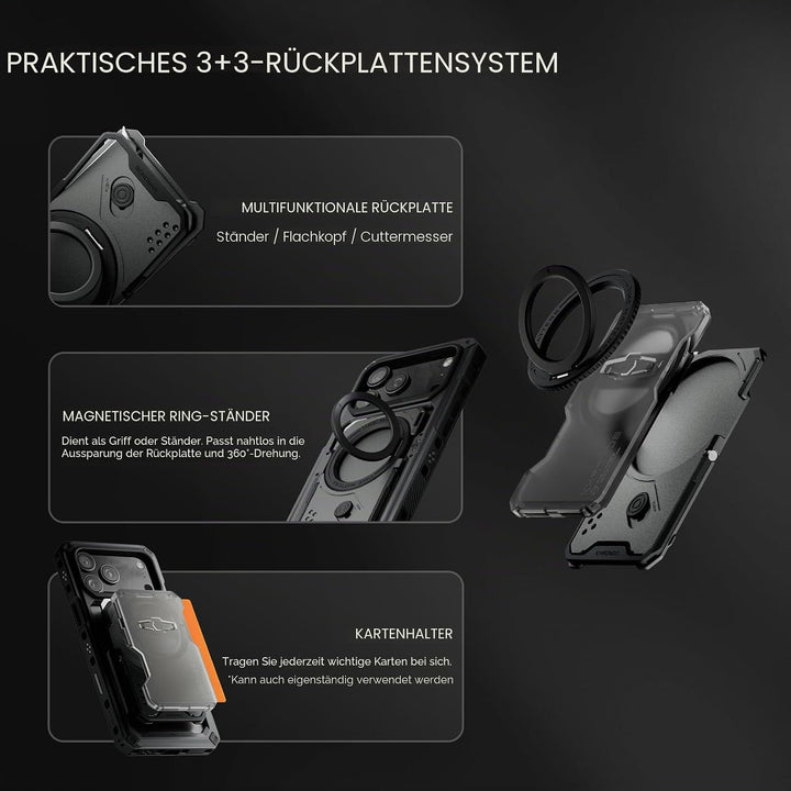 TILTA Khronos iPhone 17 Pro Max Hülle, Handyhalterung kompatibel mit iPhone 17 Pro Max mit Handyband