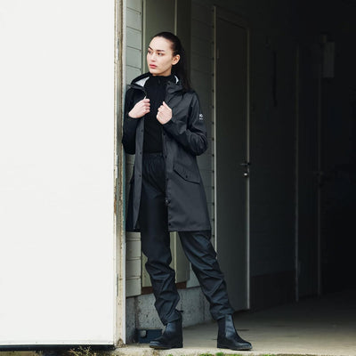 HORZE Billie Regenjacke, Reitjacke, Regenmantel Für Damen, Wasserdicht, Schwarz 36 Schwarz, 36 Schwa