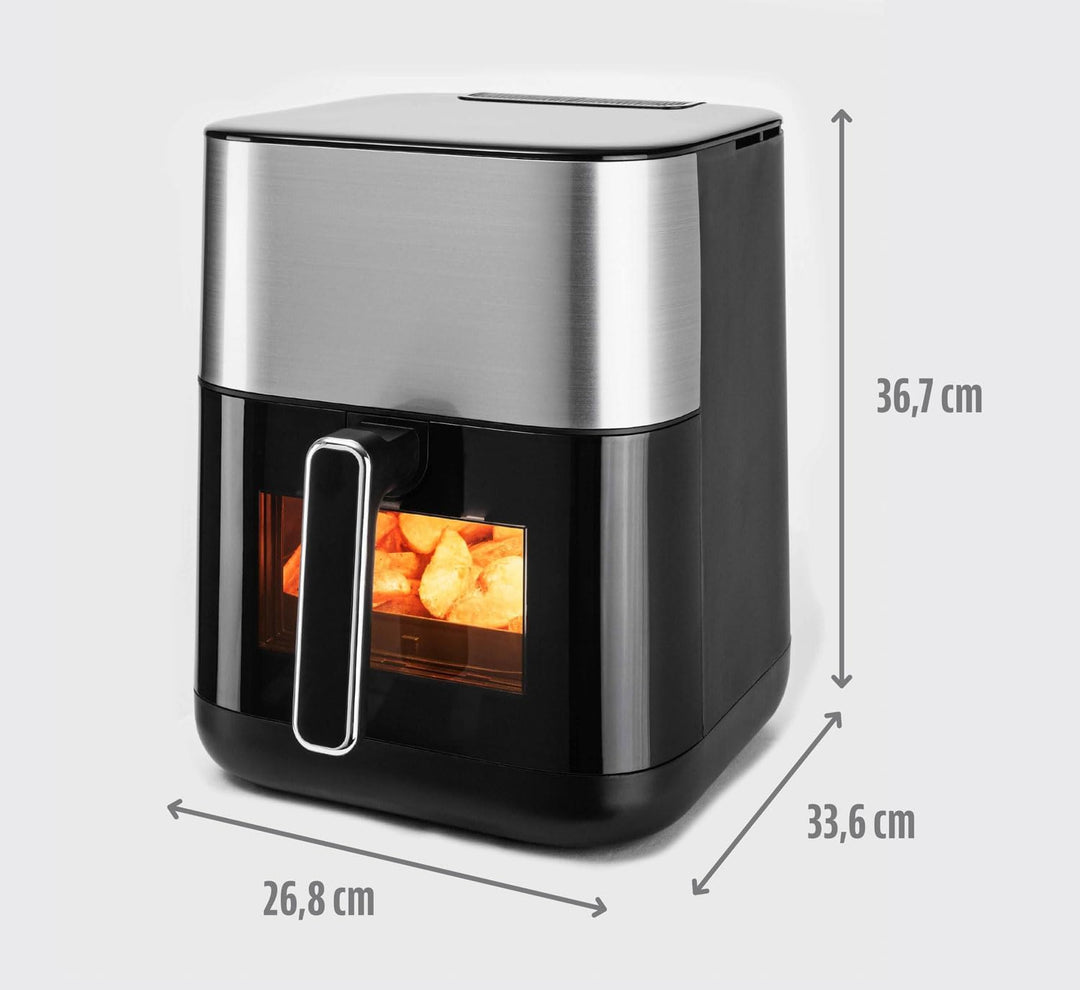Heissluftfritteuse mit Dampffunktion, 6 l, 1800 W &amp; Keramikbeschichtung