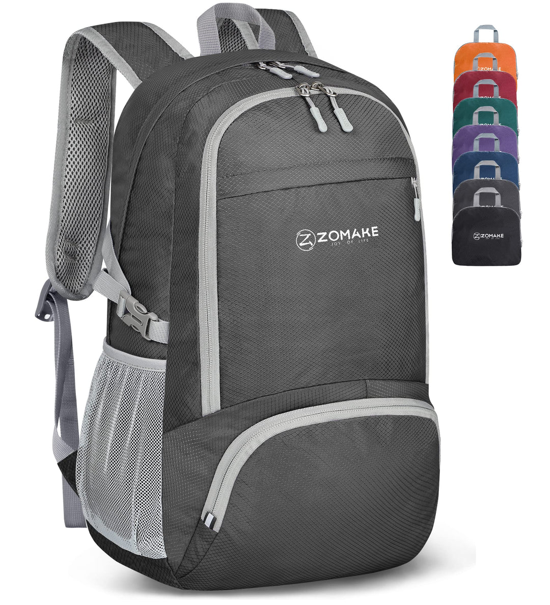 ZOMAKE Leicht Faltbarer Rucksack Packbare Backpacks 30L,Kleiner Faltbar Wanderrucksack Wasserdicht f