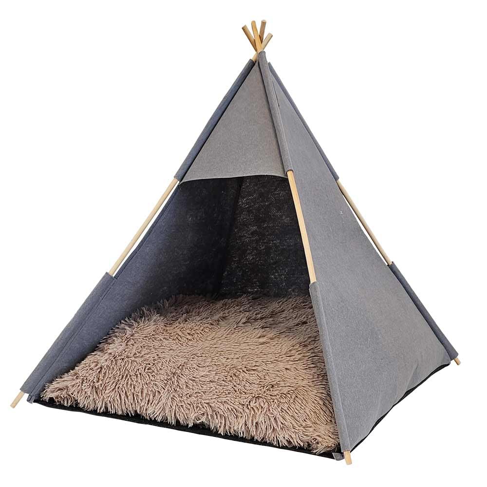 Nobby Filzzelt TENDA grau L x B x H: 70 x 70 x 70 cm