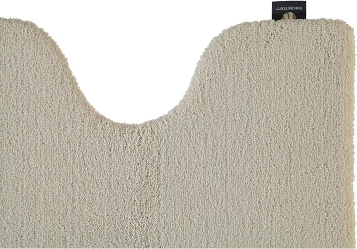 Rhomtuft Badteppiche Square Stone - 320 Toilettenvorlage mit Ausschnitt 55x60 cm, Toilettenvorlage m