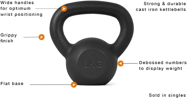 Athlyt - Kettlebell/Kugelhantel aus Gusseisen, 2 kg 10kg, 10kg