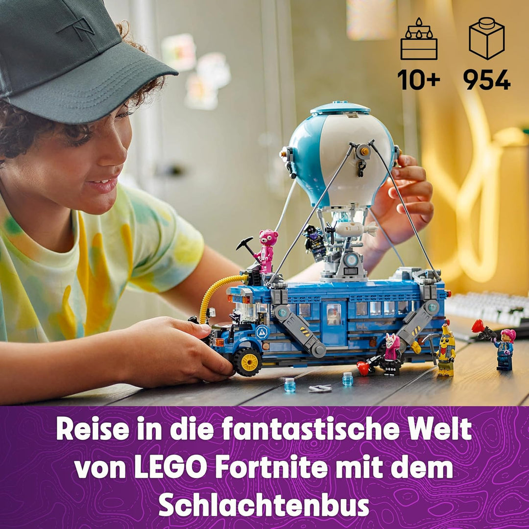LEGO Fortnite Schlachtenbus, Spielzeug zum Videospiel mit Minifiguren, Geschenk für Gaming Fans ab 1
