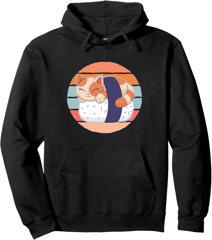 Katze Sushi Pullover Hoodie