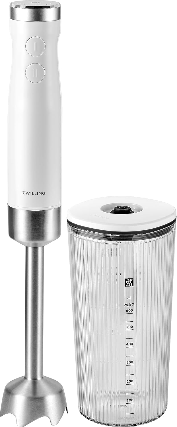 ZWILLING ENFINIGY Stabmixer Edelstahl, Pürierstab & Handmixer mit Edelstahl-Winglet-Klinge und 600 m