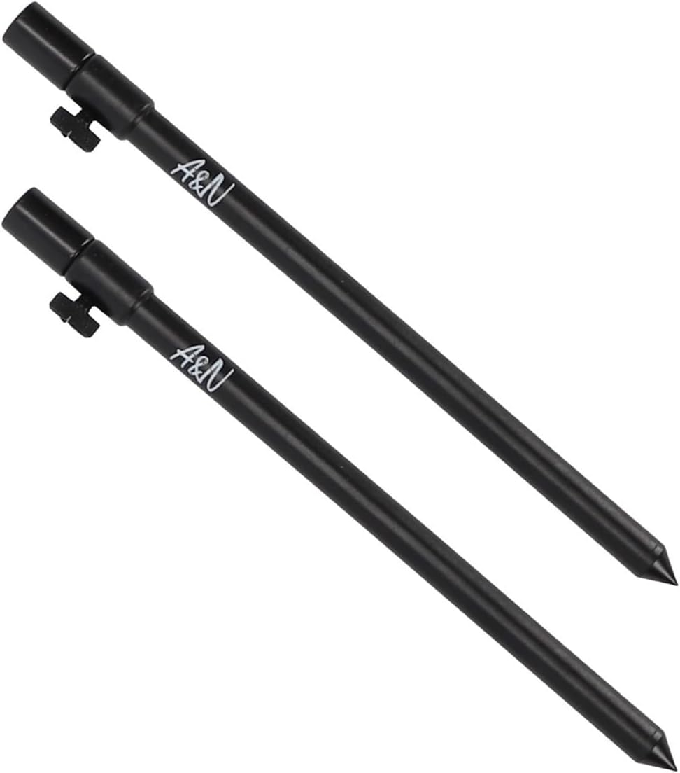 A&amp;N Rutenhalter rodpod Rutenauflage Set Alu 2 Bankstick 25-45cm 2 Buzzerbar 30cm