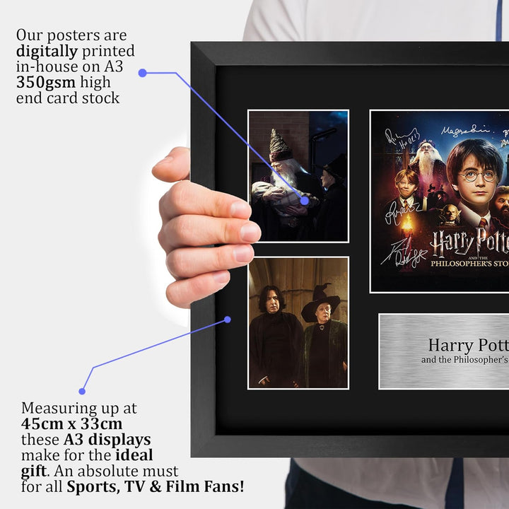 HWC Trading Philosophers Stone Harry Potter Geschenke Geducktes Signiertes Autogramm Präsentationsdi