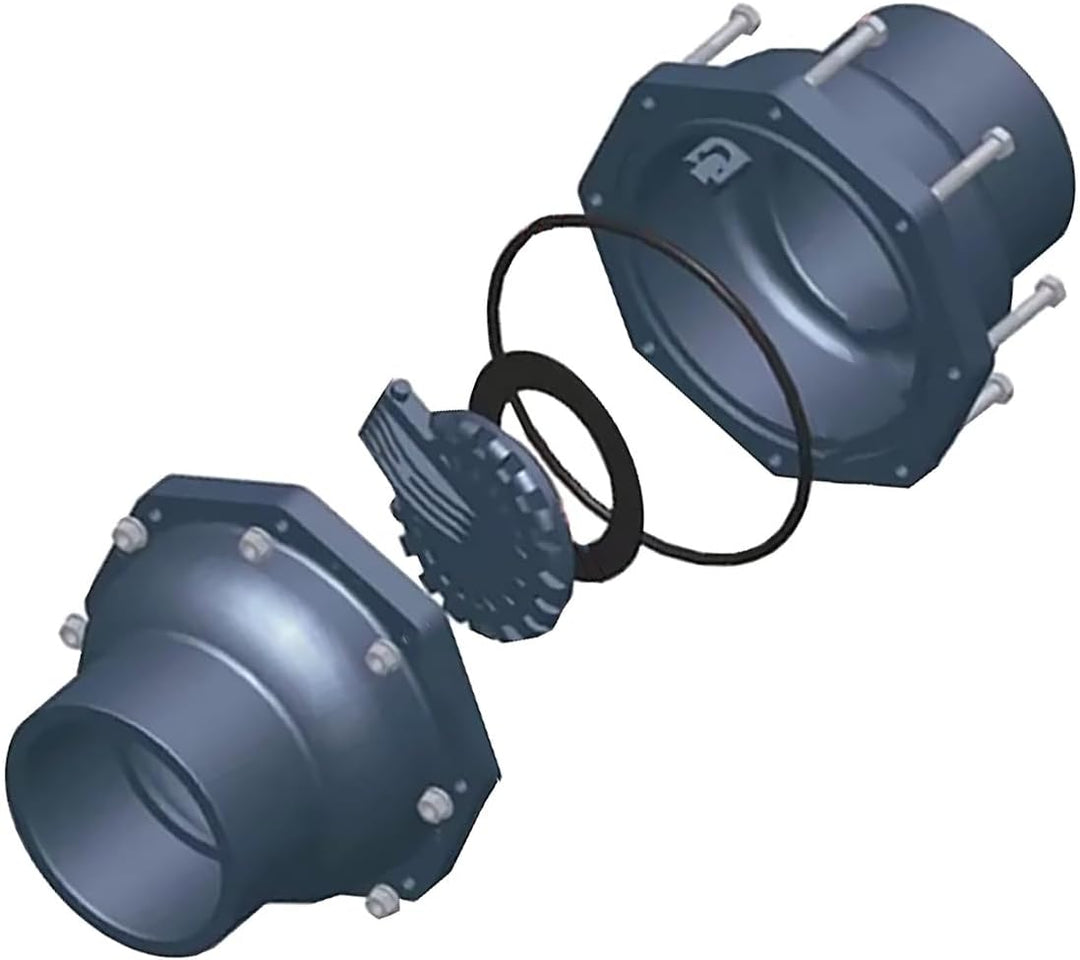 Swing Check Valve SENRISE Non-Return Check Valve PVC Double Union Solvent Weld Pipe Fittings for Met