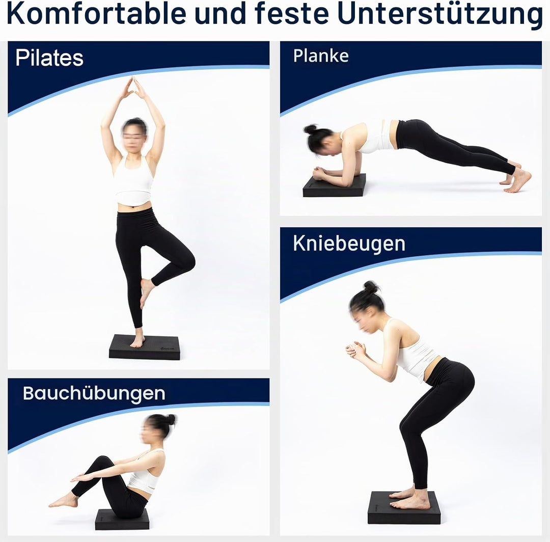 StrongTek Extra breites Schaumstoff-Balance-Pad für Physiotherapie, 48,3 x 40,1 x 6,1 cm, hochdichte