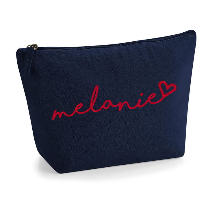 Personalisiert Handgeschriebener Name Initialen Text Kosmetiktasche Damen Schminktasche für Handtasc