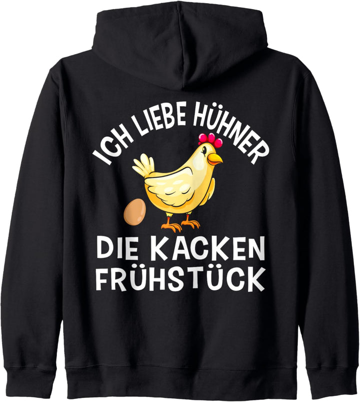 Funny Chicken Spruch Bäuerin Bauern Huhn Henne Hahn Hühner Kapuzenjacke