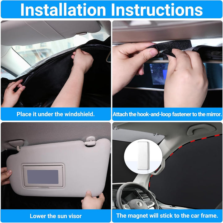 Sonnenschutz Auto Frontscheibe für VW Caddy (3er Set) UV-Schutz Sichtschutz | Perfekte Passform,Schu
