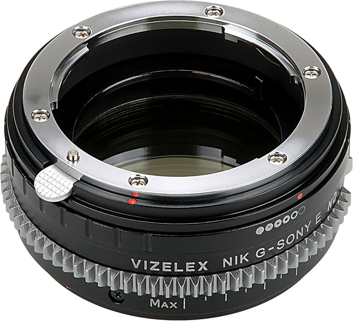 Vizelex CINE ND Throttle Lens Adapter Compatible with Nikon F-Mount G-Type Lenses on Sony E-Mount Ca