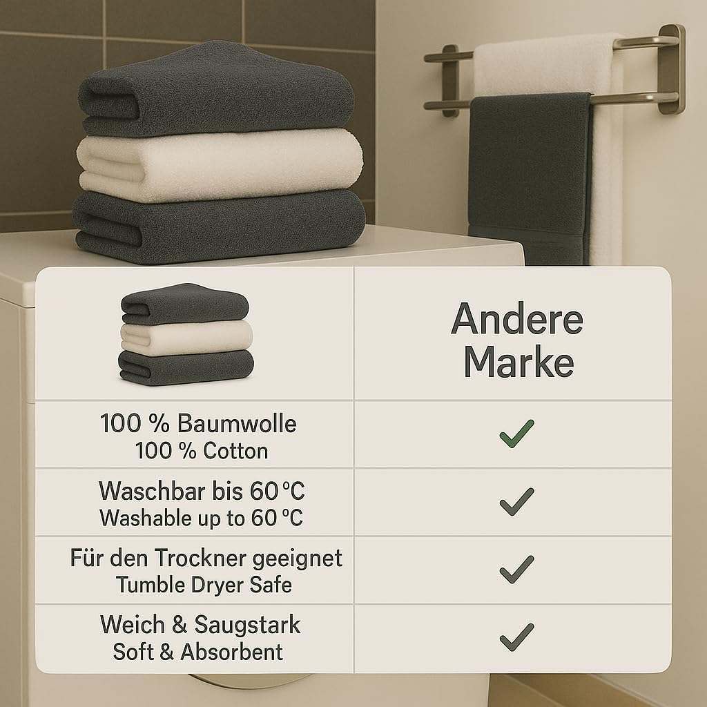 Betz 12 TLG. Handtuch Set Berlin 100% Baumwolle 2 Liegetücher 4 Handtücher 2 Gästetücher 2 Seiflappe