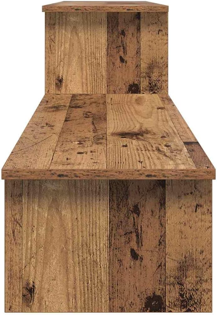 vidaXL TV-Schränk mit Regal mit Speicher Altholz 180 x 30 x 43 cm Holzwerkstoff, Altholz