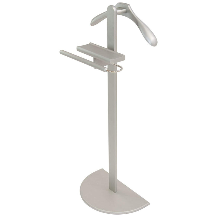 Herrendiener Stummer Diener Herrenbutler Anzugsständer Henri Premium Silber H104 cm x B44 cm x T26 c