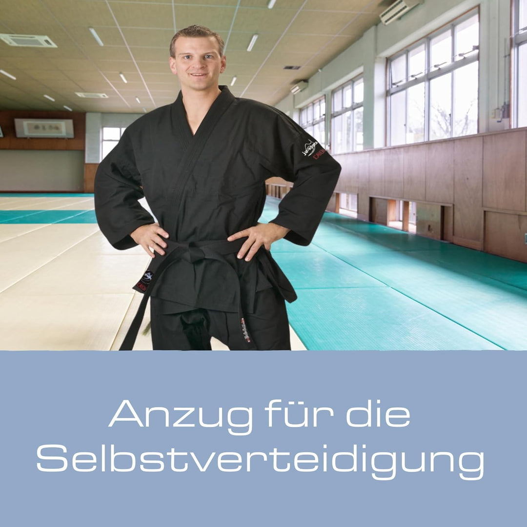 Ju-Sports Ju-Jutsu Anzug Cayon Black I Moderner Jujutsu Anzug Kinder &amp; Erwachsene I Kampfanzug fürs