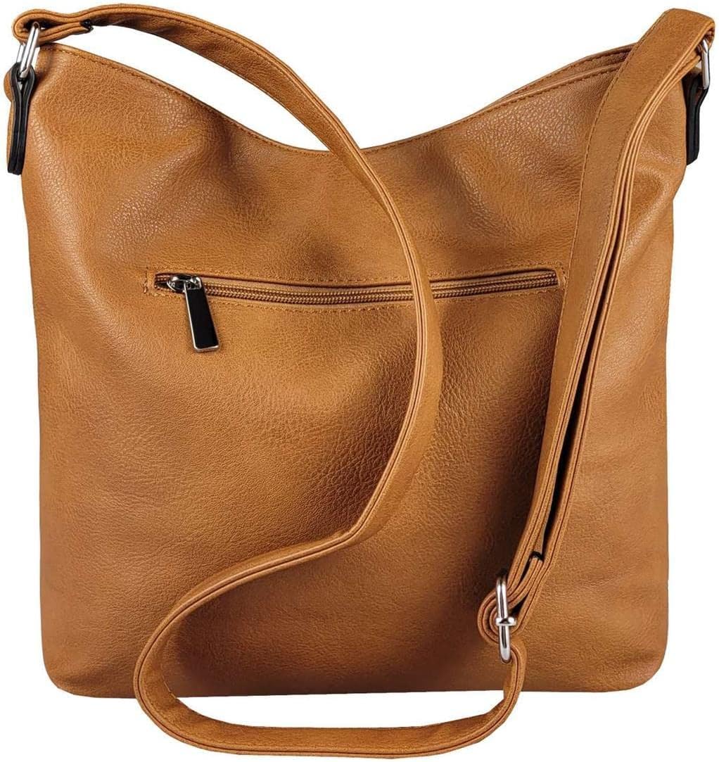 ITALYSHOP24 OBC DAMEN TASCHE Schultertasche Shopper Umhängetasche CrossOver Crossbody Henkeltasche B