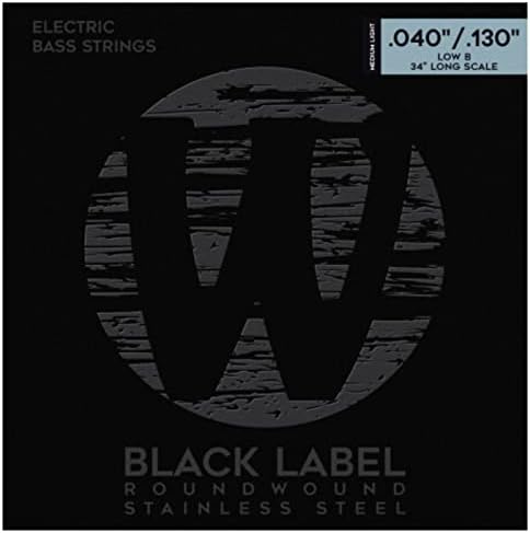 Warwick Black Label Bass .040-.130 - 5-String Set ML, Low B
