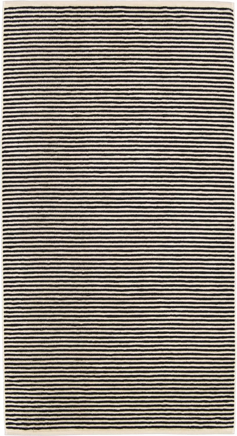 CAWÖ Home Handtücher Natural Streifen 6216 Natur-schwarz - 39 Duschtuch 80x150 cm, Duschtuch 80x150