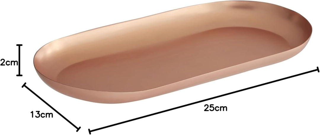 Premier Housewares Madison Shine Tray, Matte Copper beschichted Tablett, Tablett