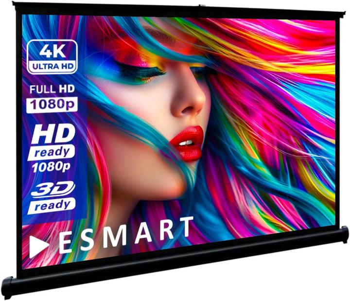 ESMART ETS Tisch Leinwand [Grössenauswahl] 82 x 61 cm (40") 4:3 | Mobile Heimkino Beamer Projektions