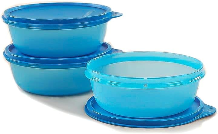 TUPPERWARE Hit-Parade Kühlschrank 600 ml blau (3) Dose grosse Hitparade Panorama 31996