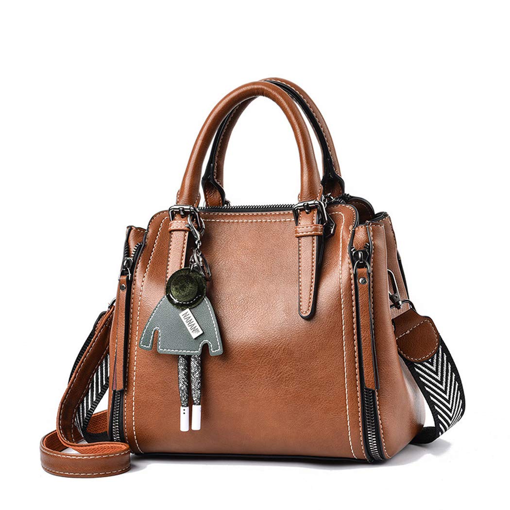 BUKESIYI Damen Tasche Umhängetasche Handtasche Frauen Klein Schultertasche Weekender Lack PU Leder C
