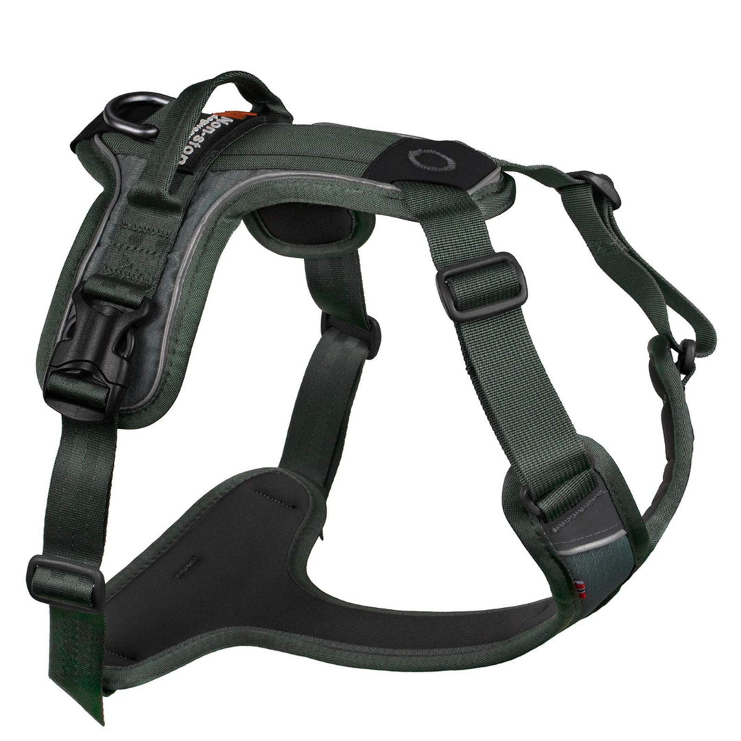 Non-Stop dogwear Ramble Harness |Green| Führ und Alltagsgeschirr, Grösse:M