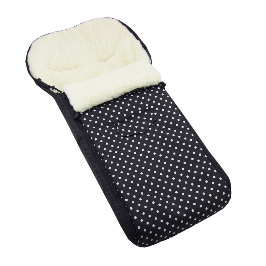 universaler Winterfusssack (108cm), auch geeignet für Babyschale, Kinderwagen, Buggy, aus Wolle DESI