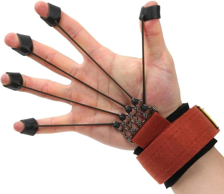 Alomejor Finger-und Hand-Extensor-Trainer Finger-Übungen Finger-Stretch-Griff-Kraft-Trainer Handgrif