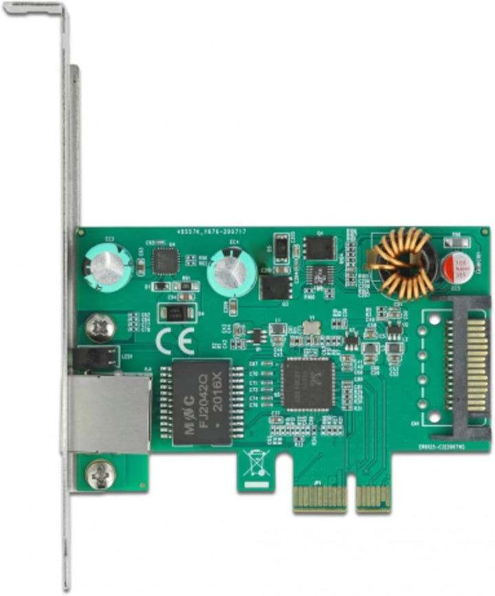 Delock PCI Express x1 Karte 1 x RJ45 2,5 Gigabit LAN PoE+ RTL8125