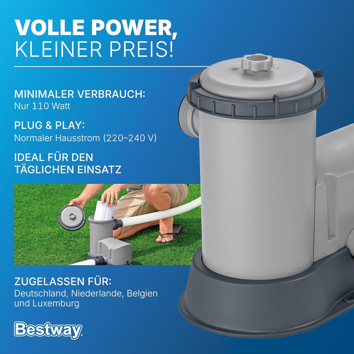 Bestway Filterpumpe 5.678 l/h, 110 W