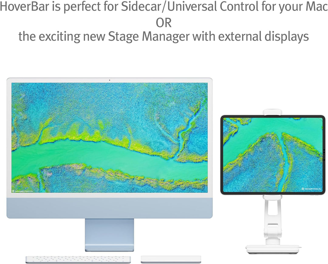 Twelve South HoverBar Duo (2nd Gen) for iPad/iPad Pro/Tablets | Adjustable Arm with New Quick-Releas