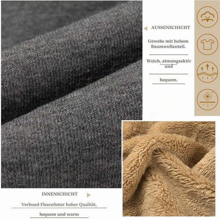 Nadeer Damen Mantel Plüschjacke mit Kapuze Lang Gefüttert Hoodies Plüsch Reissverschluss Mittellang