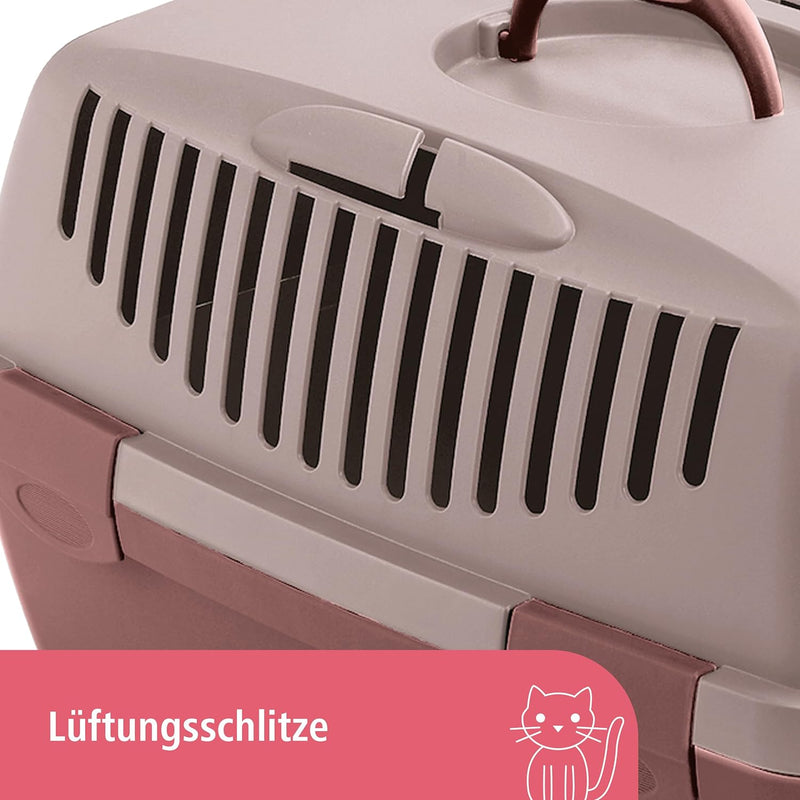 Stefanplast Gulliver 1 Transportbox 48x32x31cm pink/braun