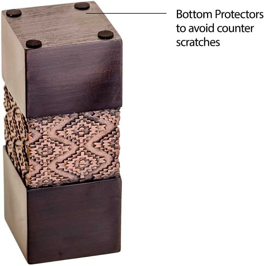 Teelichthalter, Tischdekoration, Geschenk-Set, 3 Stück, 5.1 x 5.1 cm x 8.1 cm, 11.9 cm, Tafelaufsätz