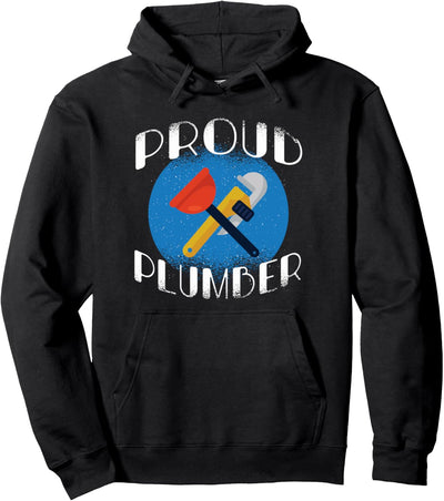 Schöne stolze Klempner Werkzeuge Silhouette Pullover Hoodie