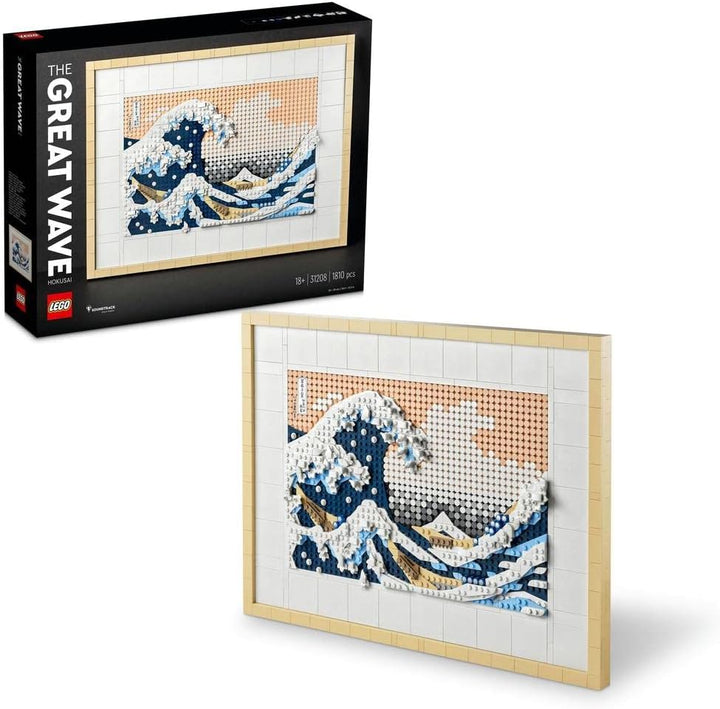 LEGO 31208 Art Hokusai – Grosse Welle & 10281 Icons Bonsai Baum, Kunstpflanzen-Set zum Basteln für E