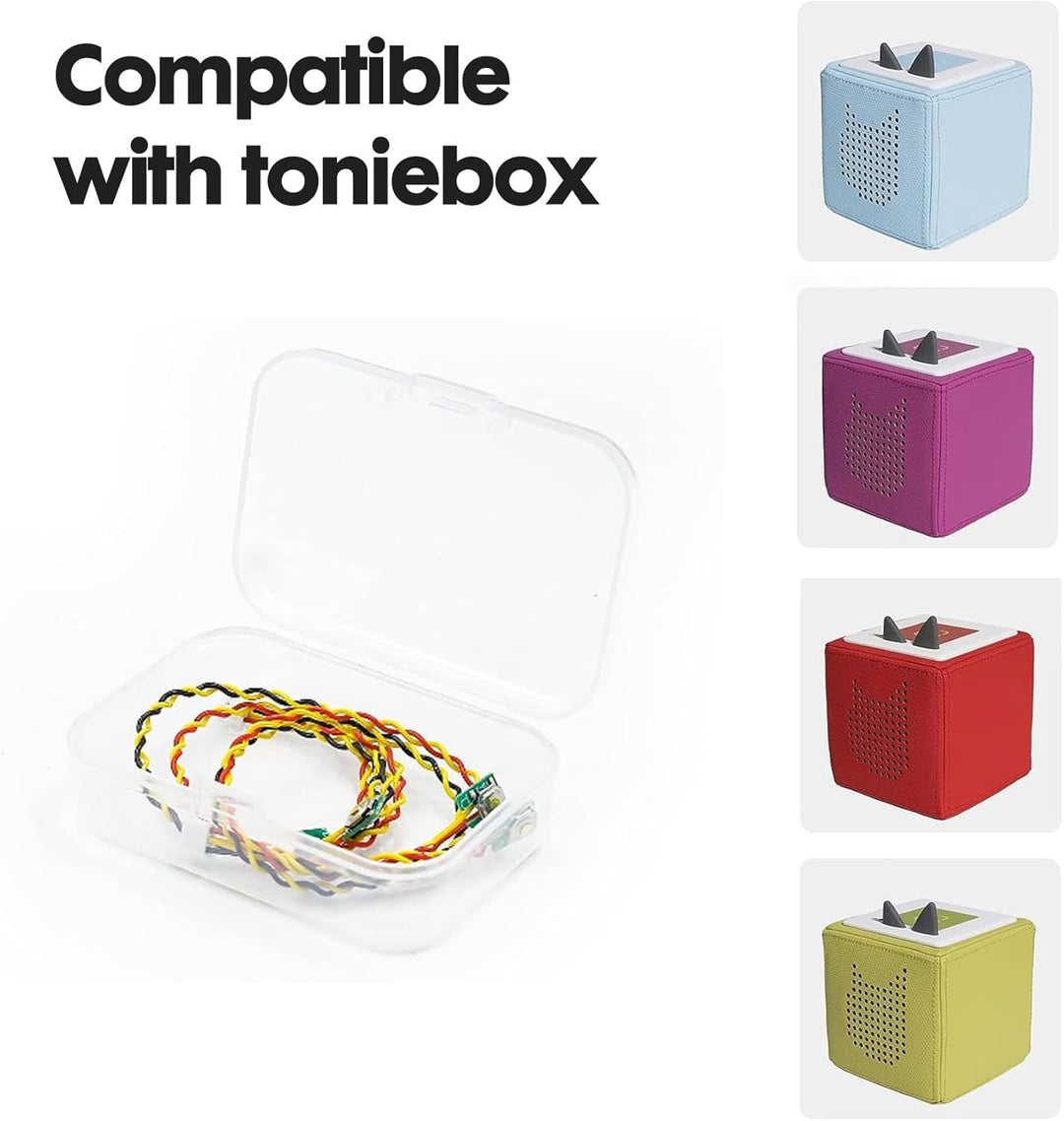 ür Toniebox Ersatz Ohren and Ersatzkabel mit Schraubendreher, Kabelersatz,Ersatzteile für Tonies Lau