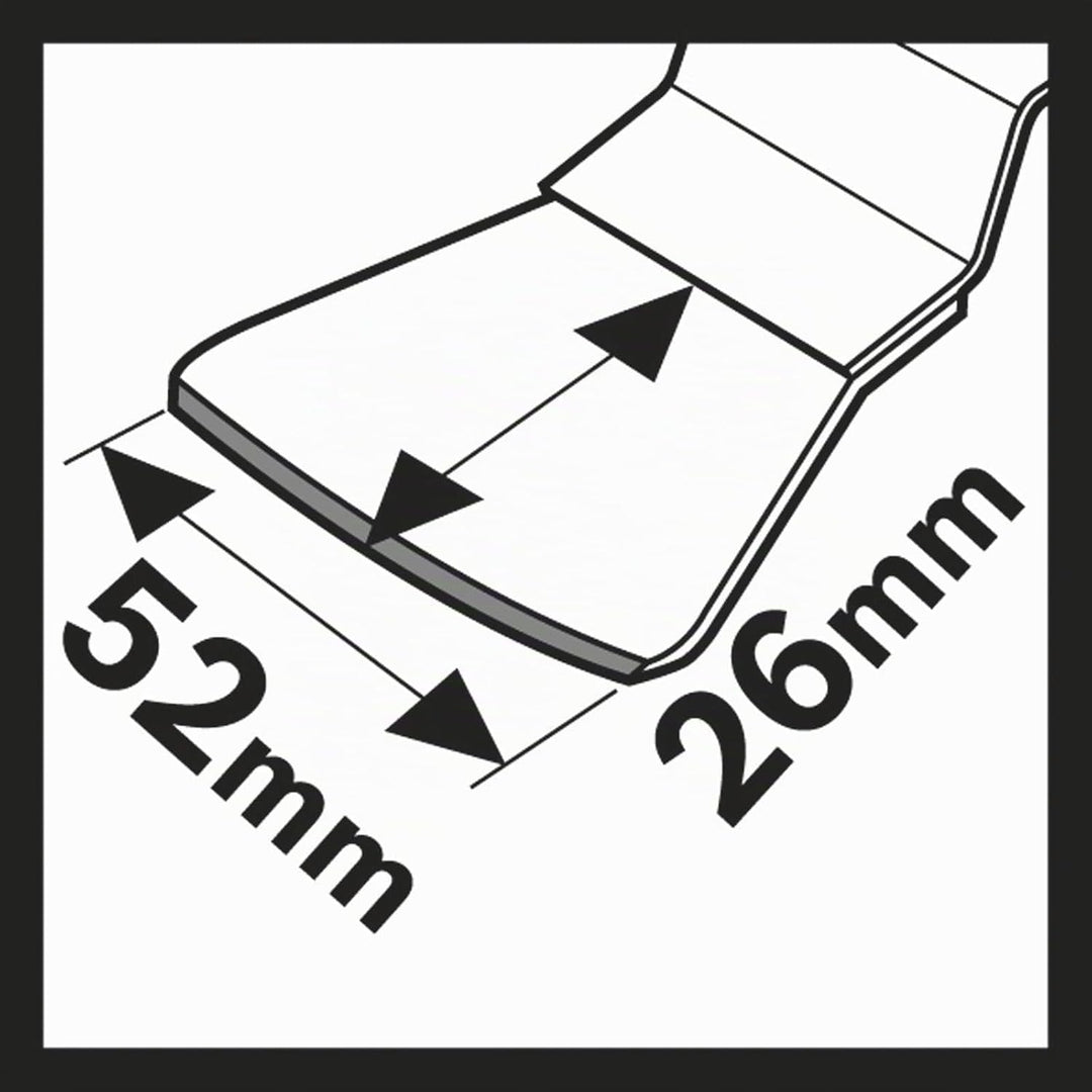 Bosch Professional 10x Schaber ATZ 52 SFC (für weiche Rückstände, Breite 52 mm, Zubehör Multifunktio