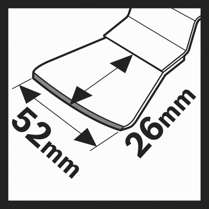 Bosch Professional 10x Schaber ATZ 52 SFC (für weiche Rückstände, Breite 52 mm, Zubehör Multifunktio